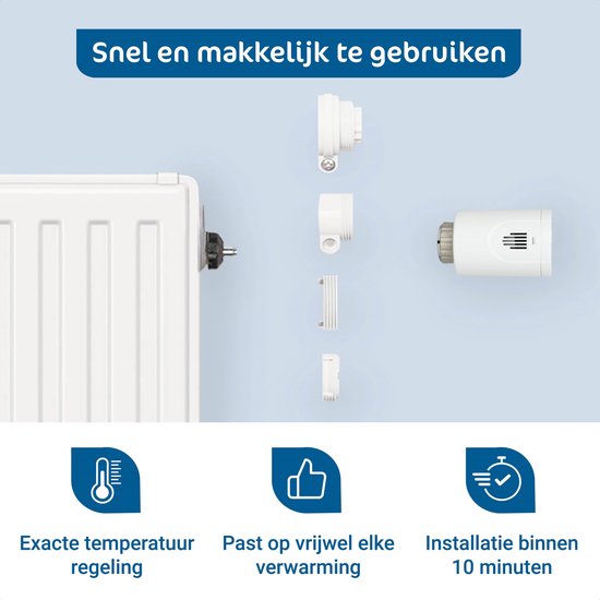 Slimme Radiatorknop Starterskit Incl. 4 Radiatorknoppen - Afbeelding 5