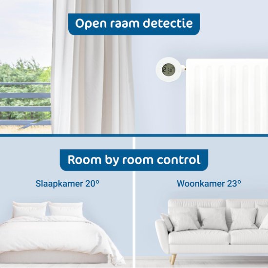 Slimme Radiatorknop Starterskit Incl. 4 Radiatorknoppen - Afbeelding 4